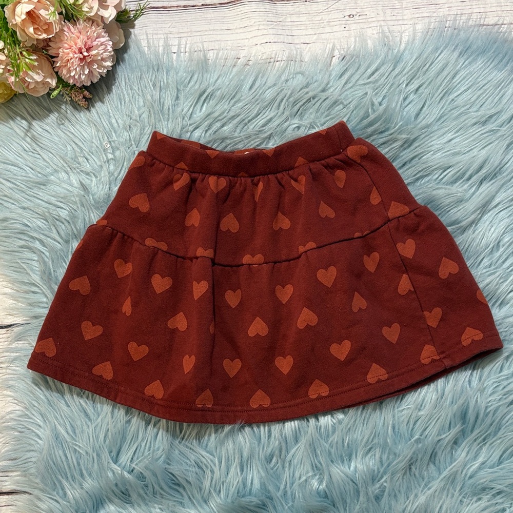 Tucker + Tate Rust Red Heart Skirt sz 4